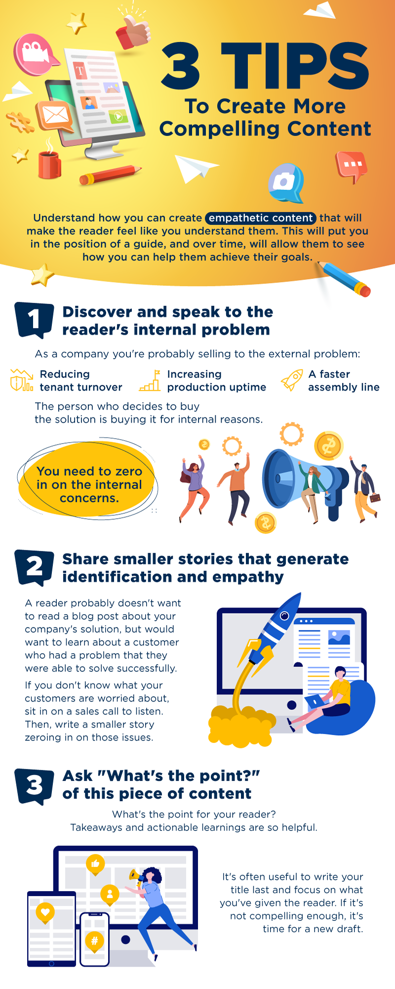 Create More Compelling Content Infographic